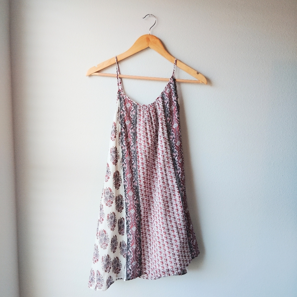 Soft Joie Floral Print Mini Dress - Pink and White - Picture 3 of 5